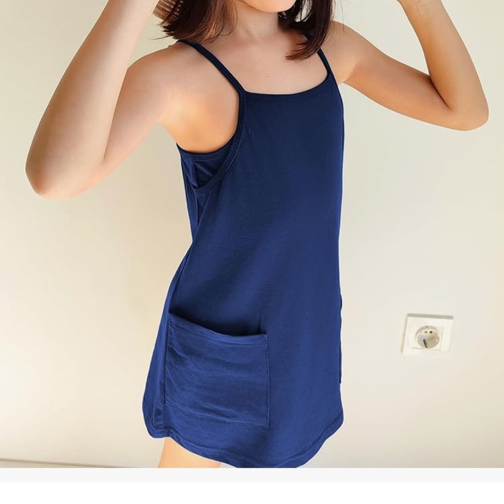 Girls‎ FP Hot Shot Mini Style Dress Amazon Skort Tshirt Dress Navy Size 7 - Picture 2 of 8